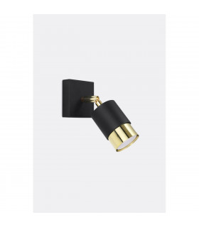 Nero Single Spotlight Black/Golden 1x GU10-2