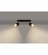 Nero Twin Ceiling Spotlight Black/Golden 2x GU10-3