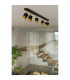 Nero Ceiling Spotlight Bar Black/Golden 3x GU10-7