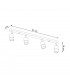Nero Ceiling Spotlight Bar Black/Golden 4x GU10-4