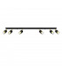 Nero Ceiling Spotlight Bar Black/Golden 6x GU10-1