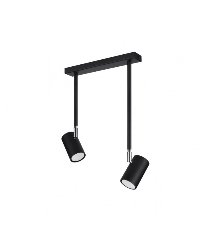 Norano Twin Ceiling Spotlight Black 2x GU10-1