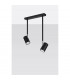 Norano Twin Ceiling Spotlight Black 2x GU10-2