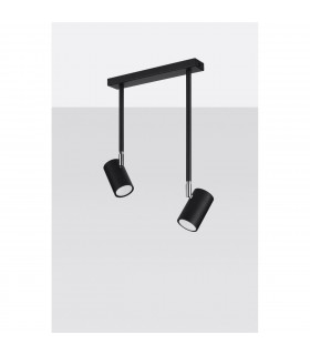 Norano Twin Ceiling Spotlight Black 2x GU10-2