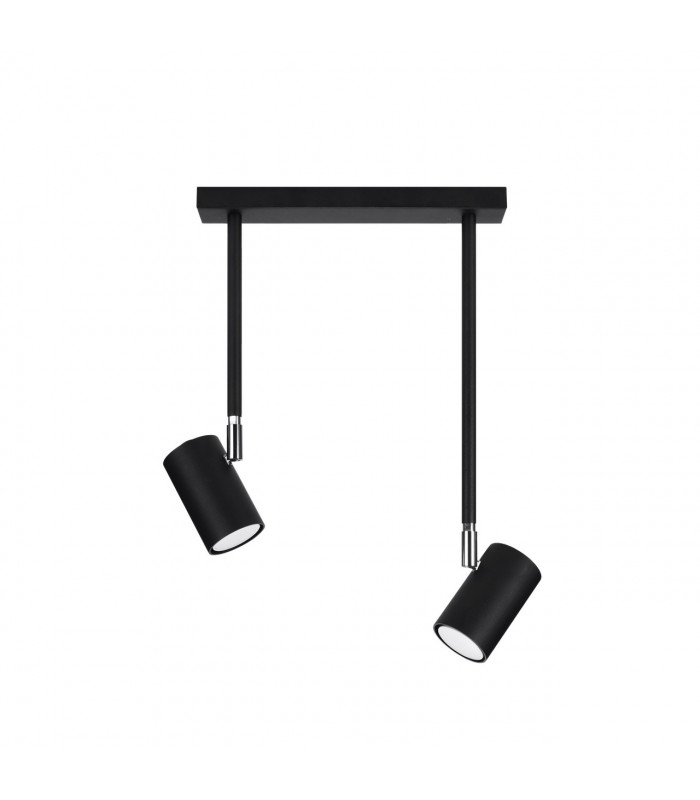 Norano Twin Ceiling Spotlight Black 2x GU10-4
