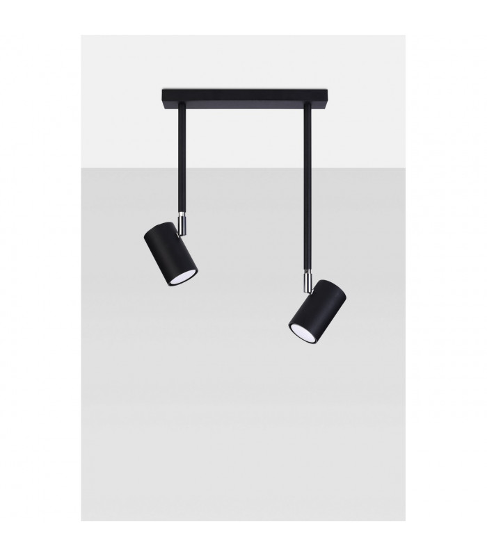 Norano Twin Ceiling Spotlight Black 2x GU10-5