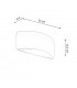 Pontius Up & Down Wall Lamp White 32cm-4