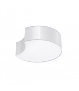 Circle Decorative Flush Ceiling Light White 32cm-1