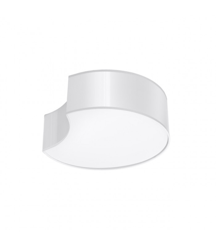 Circle Decorative Flush Ceiling Light White 32cm-1