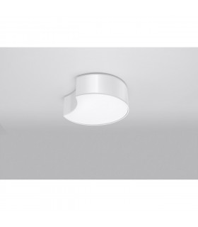 Circle Decorative Flush Ceiling Light White 32cm-2