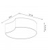 Circle Decorative Flush Ceiling Light White 32cm-4