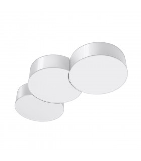 Circle Decorative Flush Ceiling Light White 91cm-1