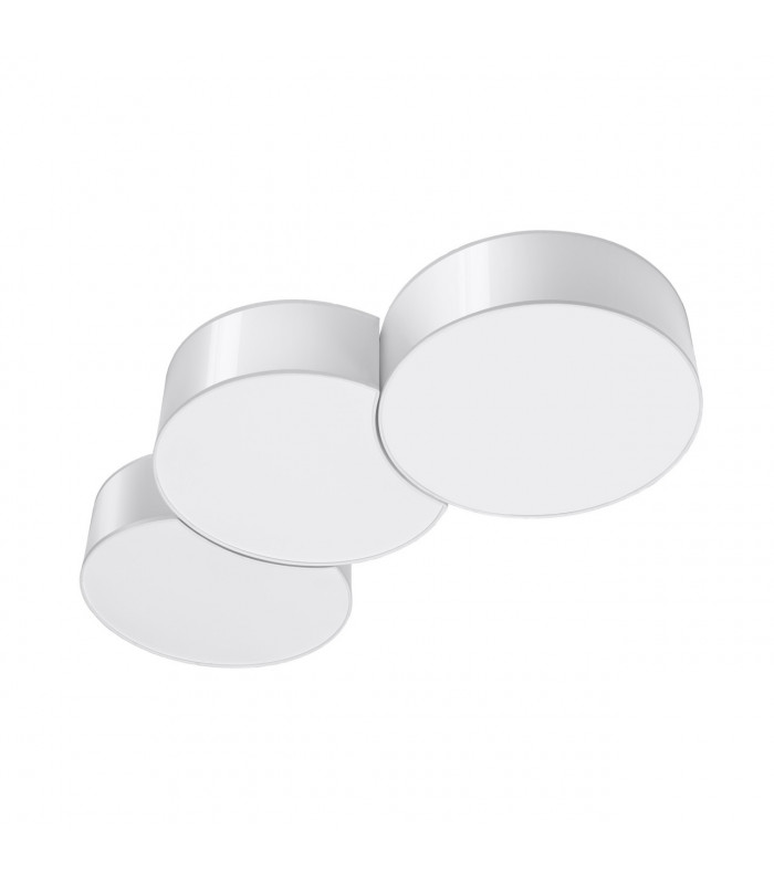 Circle Decorative Flush Ceiling Light White 91cm-1