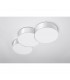 Circle Decorative Flush Ceiling Light White 91cm-2