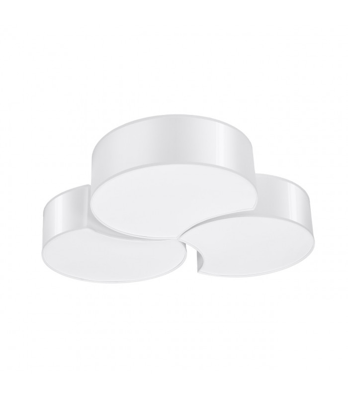 Circle Decorative Flush Ceiling Light White 64.5cm-1