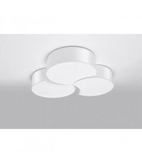 Circle Decorative Flush Ceiling Light White 64.5cm-2