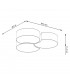 Circle Decorative Flush Ceiling Light White 64.5cm-4