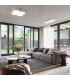Circle Decorative Flush Ceiling Light White 64.5cm-6