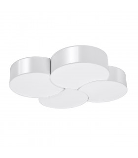 Circle Decorative Flush Ceiling Light White 78cm-1