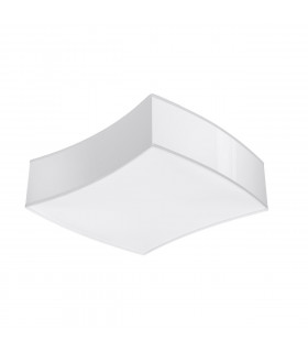 Square Decorative Flush Ceiling Light White 39cm-1