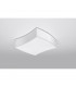 Square Decorative Flush Ceiling Light White 39cm-2