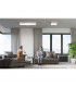 Square Decorative Flush Ceiling Light White 39cm-5