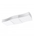 Square Decorative Flush Ceiling Light White 106cm-1
