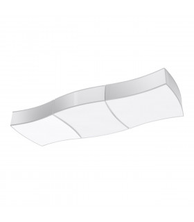 Square Decorative Flush Ceiling Light White 106cm-1