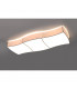 Square Decorative Flush Ceiling Light White 106cm-3
