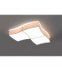 Square Decorative Flush Ceiling Light White 106cm-6