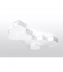 Sunde Decorative Flush Ceiling Light White 11.5cm-5