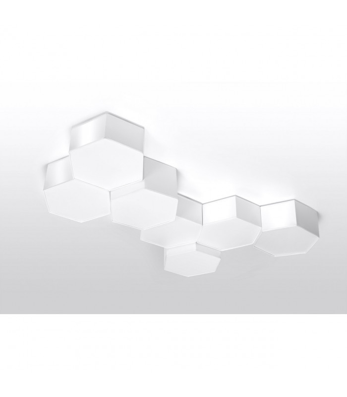 Sunde Decorative Flush Ceiling Light White 11.5cm-5
