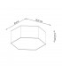 Sunde Decorative Flush Ceiling Light White 11.5cm-7