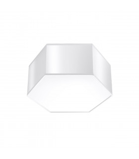 Sunde Decorative Flush Ceiling Light White 13.5cm-1