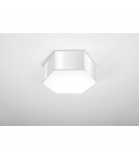 Sunde Decorative Flush Ceiling Light White 13.5cm-2
