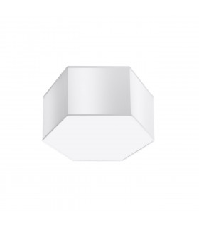 Sunde Decorative Flush Ceiling Light White 15.5cm-1