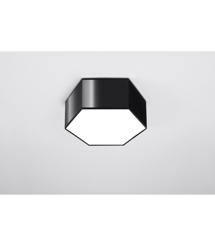 Sunde Decorative Flush Ceiling Light Black 13.5cm-2