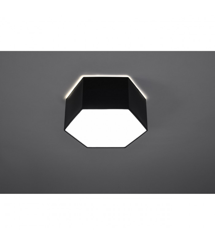 Sunde Decorative Flush Ceiling Light Black 13.5cm-3