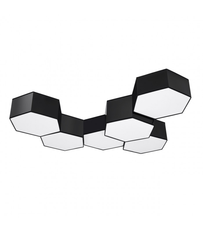 Sunde Decorative Flush Ceiling Light Black 13.5cm-4
