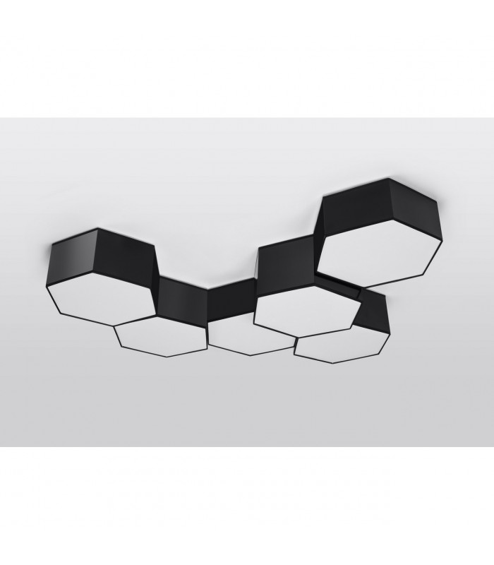 Sunde Decorative Flush Ceiling Light Black 13.5cm-5