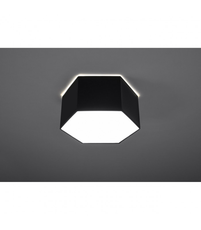 Sunde Decorative Flush Ceiling Light Black 15.5cm-3