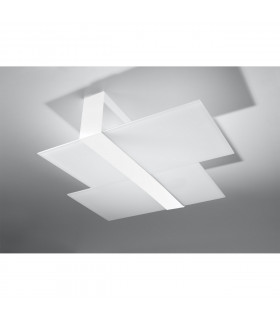 Massimo Decorative Flush Ceiling Light White 2x E27-2
