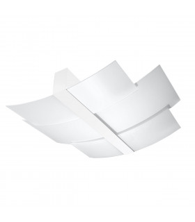 Celia Decorative Flush Ceiling Light White 3x E27-1