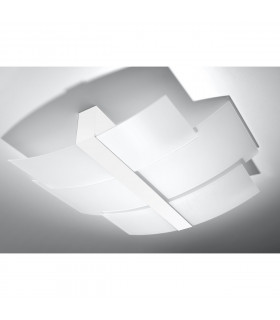 Celia Decorative Flush Ceiling Light White 3x E27-2