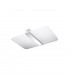 Azalia Decorative Flush Ceiling Light White Chrome 2x G9-1