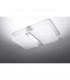 Azalia Decorative Flush Ceiling Light White Chrome 2x G9-2