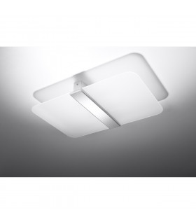 Azalia Decorative Flush Ceiling Light White Chrome 2x G9-2