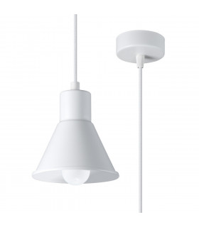 Taleja Dome Pendant Ceiling Light White 1x E27-1