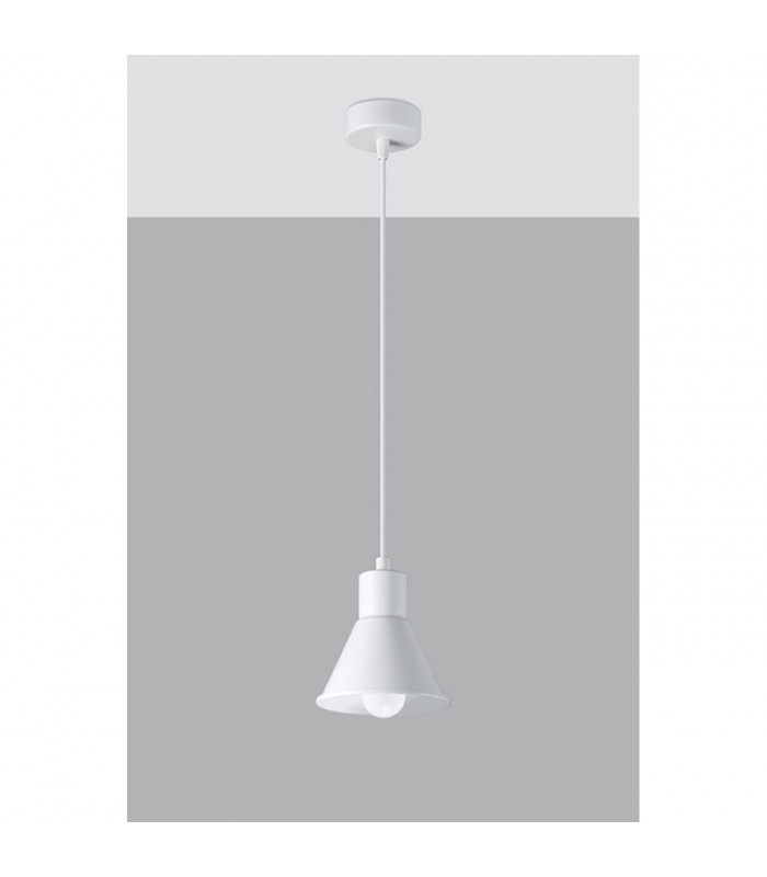 Taleja Dome Pendant Ceiling Light White 1x E27-2