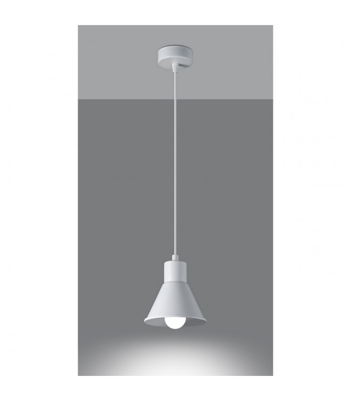 Taleja Dome Pendant Ceiling Light White 1x E27-3